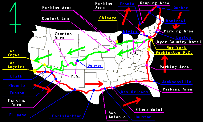 アメリカの地図