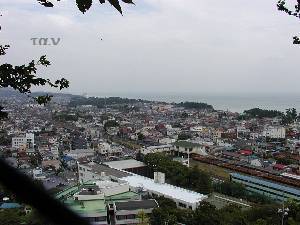 吾妻山から二宮駅